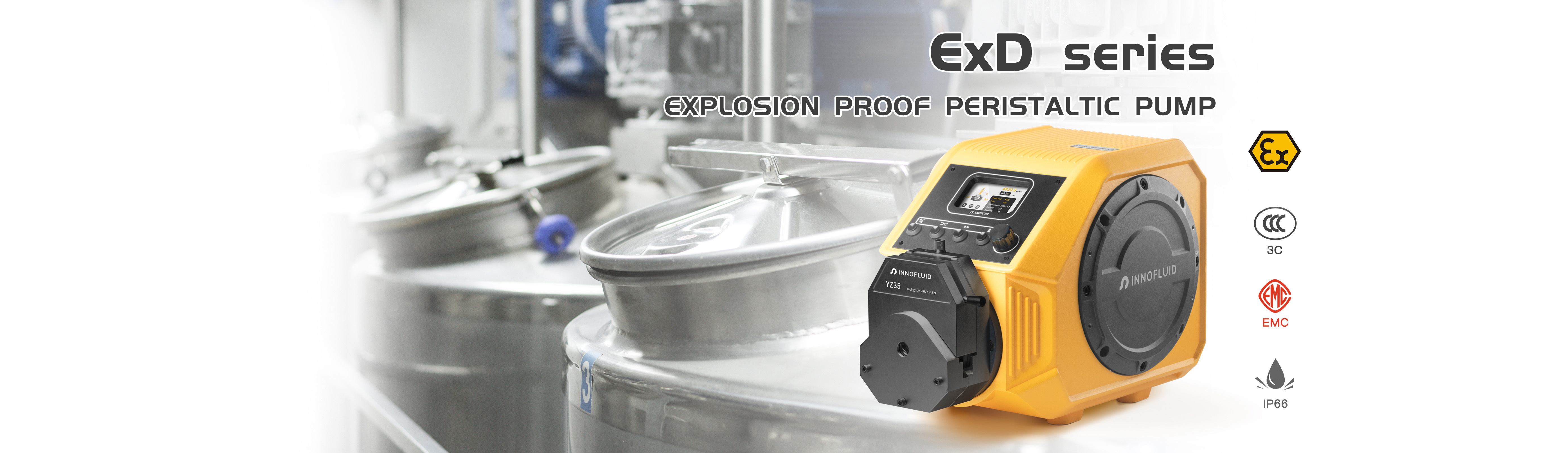 Explosion proof peristaltic pump
