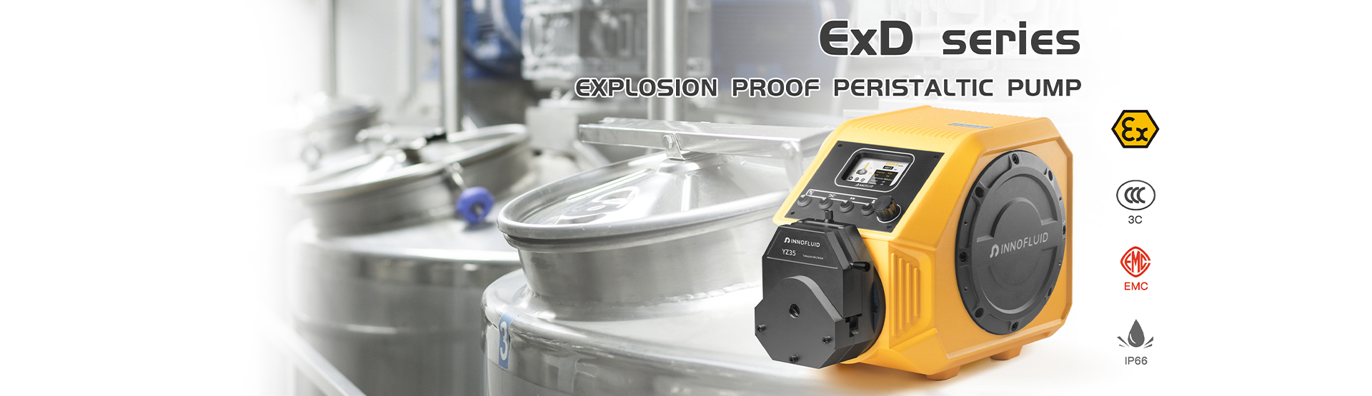 Explosion proof peristaltic pump